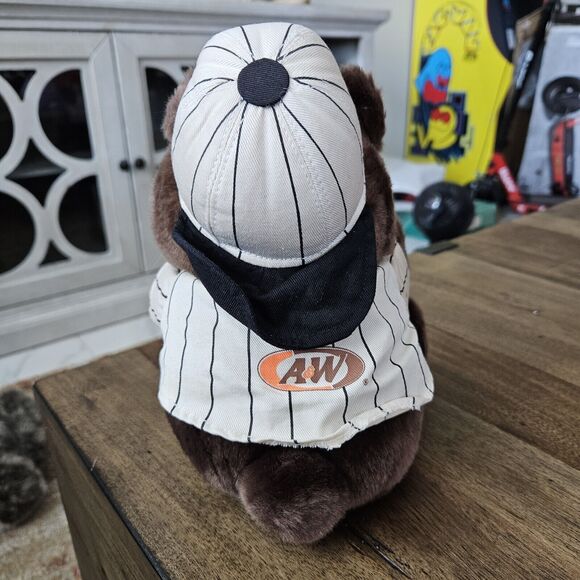 Vintage A&W Root Beer Great Root Bear Teddy Bear Mascot Plush Toy 2003 - Picture 5 of 13